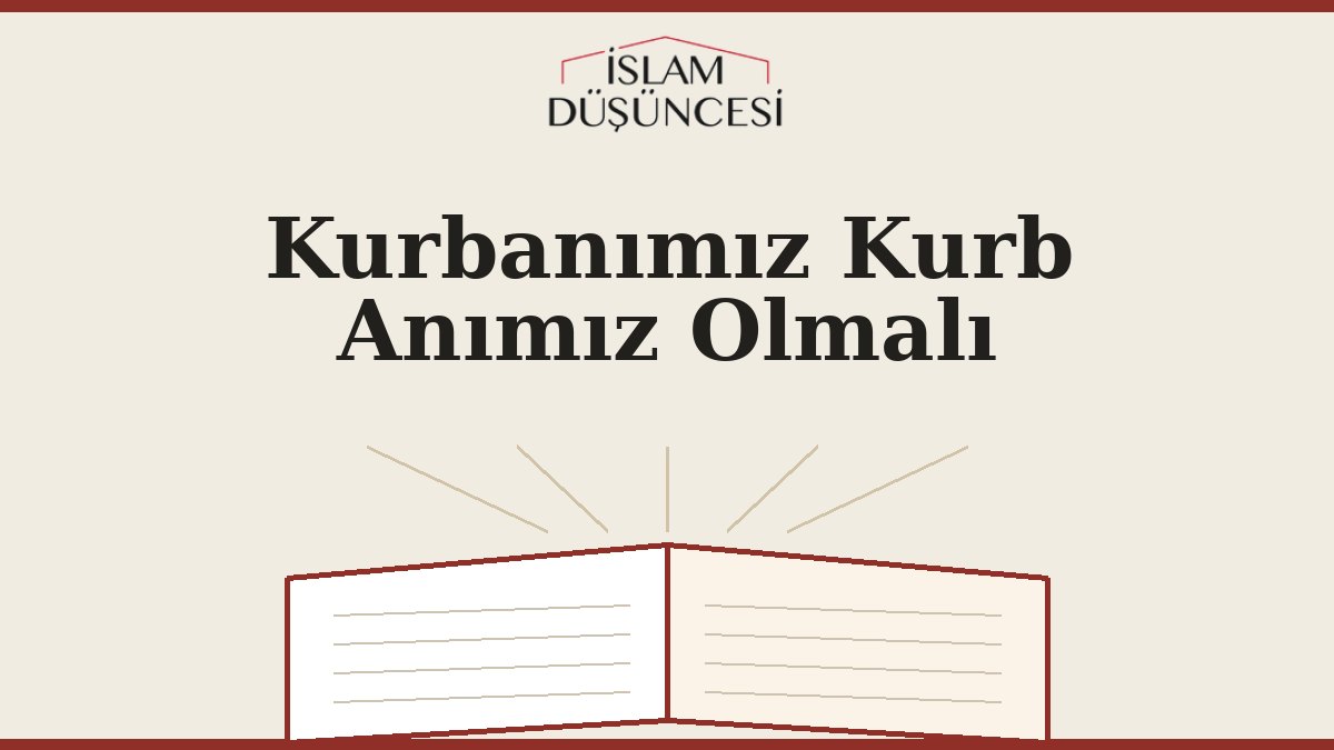 Kurbanımız Kurb Anımız Olmalı