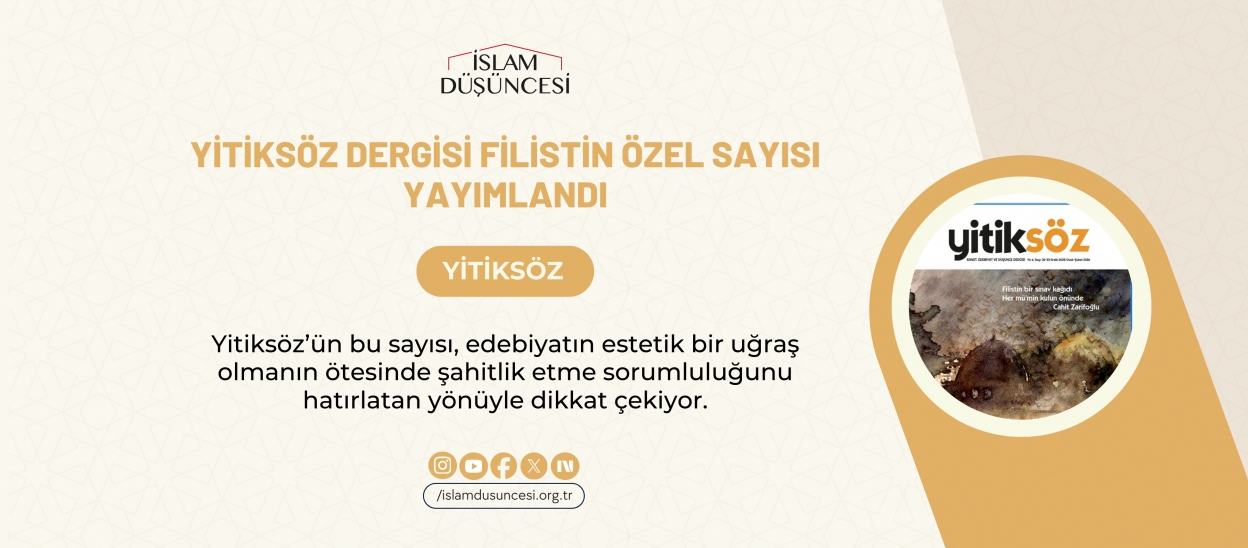Yitiksöz Dergisi Filistin Özel Sayısı Yayımlandı